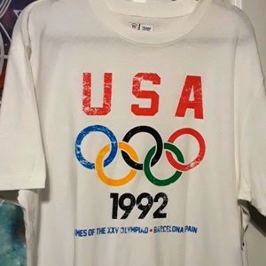 Olympic 1992 USA T-shirt new with tags lg